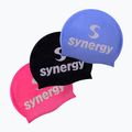 Úszó sapka Synergy Silicone Swim Cap 3 pcs. black/lavender/pink