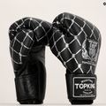 Top King Boxing Chain fekete/ezüst bokszkesztyűk 6