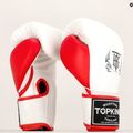 Top King Boxing Reborn fehér/piros bokszkesztyűk 6