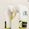 Top King Boxing Reborn fehér/sárga bokszkesztyűk 6