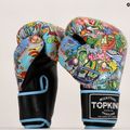 Top King Boxing Culture fekete/kék bokszkesztyűk 7