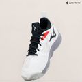 Férfi röplabda cipő Mizuno Wave Momentum 3 fehér/salsa/fekete 9