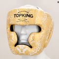 boksz fejvédő Top King Super Star white/gold 8