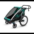 Thule Chariot Lite dupla kerékpár utánfutó zöld 10203022 11