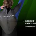 Férfi Rip Curl Omega 5/3 mm GB B/Zip 70 szürkéskék fürdőruha 113MFS 4