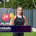 Neoprén súlyzó Pure2Improve 5 kg sárga P2I201430 7