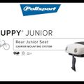 Polisport Guppy Junior CFS hátsó csomagtartós kerékpárülés szürke FO 8636100012 8