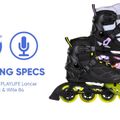 Női Playlife Lancer 84 in-line görkorcsolya fekete/lila 880274 17