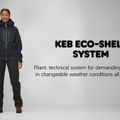 Férfi Fjällräven Keb Eco-Shell esőkabát zöld F82411 11
