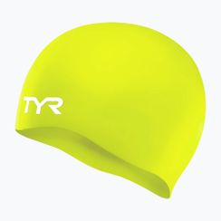 Gyerek úszósapka TYR Wrinkle-Free Silicone limelight