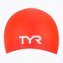 Úszósapka TYR Long Hair Wrinkle Free Silicone bright red