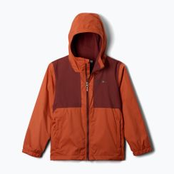 Columbia Rainy Trails II Fleece tuscan/spice slub gyermek esőkabát