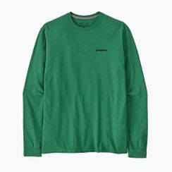 Férfi Patagonia P-6 Logo Longsleeve Responsibili p-6 outline/heartleaf zöld