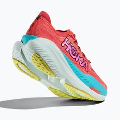 Női futócipő HOKA Mach X 2 grapefruit/elektromos korall