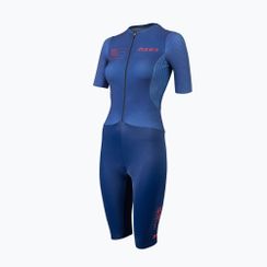 Női triatlon overál ZONE3 Aeroforce X II SS Trisuit navy