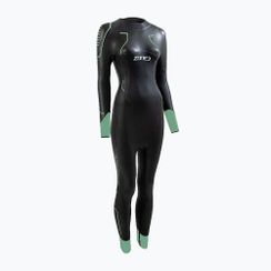 Női neoprén ruha ZONE3 Vision black/eucalyptus green