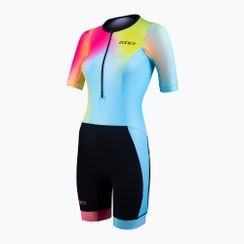 Női triatlonruha ZONE3 Activate+ Trisuit neon/fekete