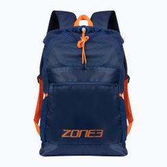 ZONE3 Nagy hálós edzőhátizsák navy/narancs színben