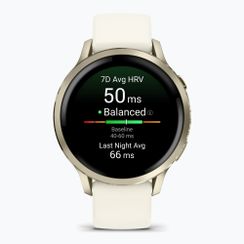Okosóra Garmin Venu 4 41 mm lunar gold/bone