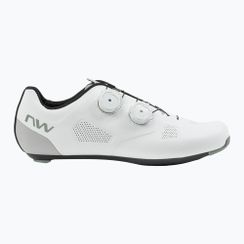 Férfi országúti kerékpáros cipő Northwave Revolution white/light grey