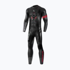 Férfi triatlon neoprén ruha Synergy Adrenaline Full Sleeve 5 mm black/red