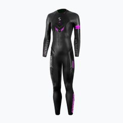 Női triatlon neoprén ruha Synergy Endorphin Full Sleeve 5/3 mm black/pink