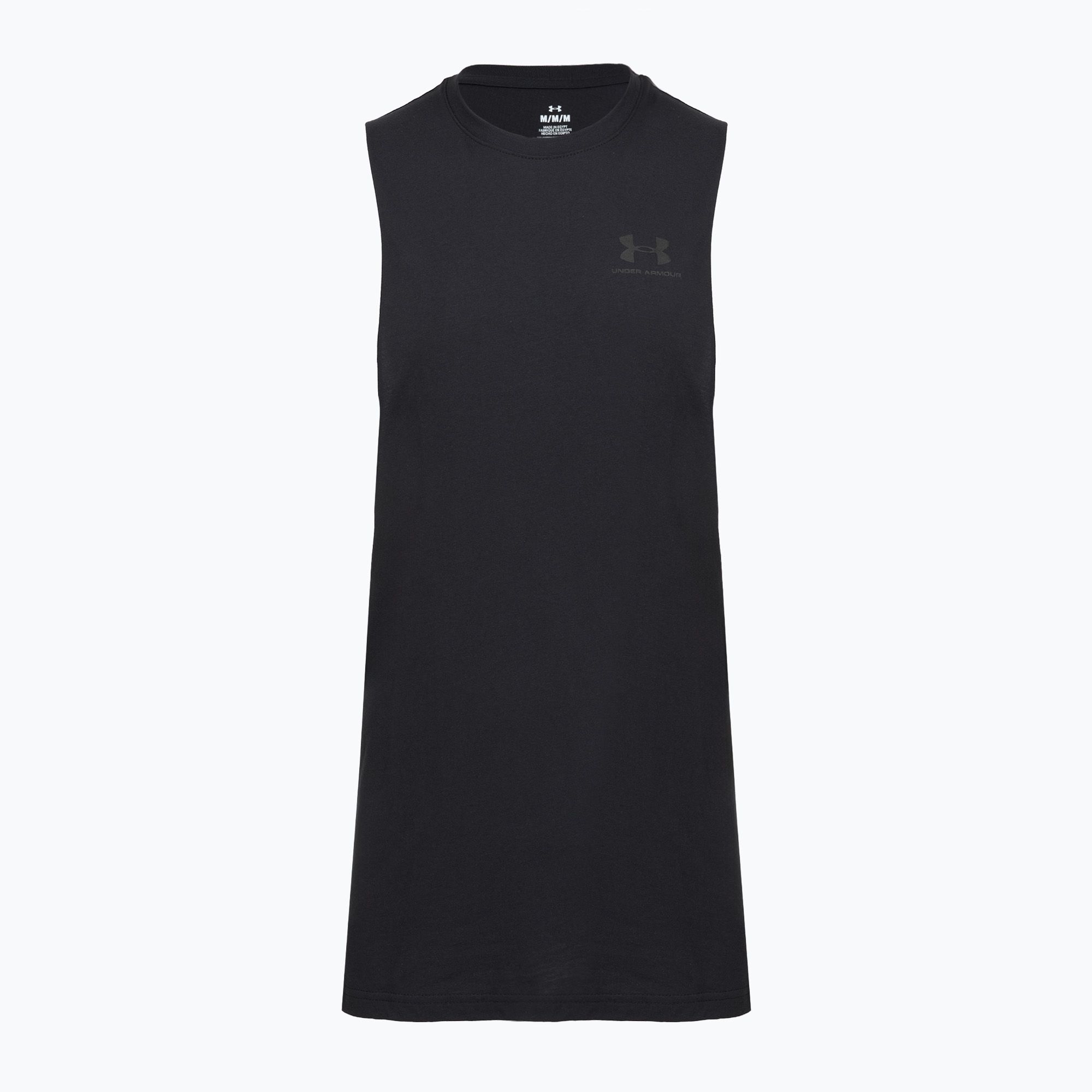 Férfi edző póló Under Armour Left Chest Cut Off Tank steel light ...