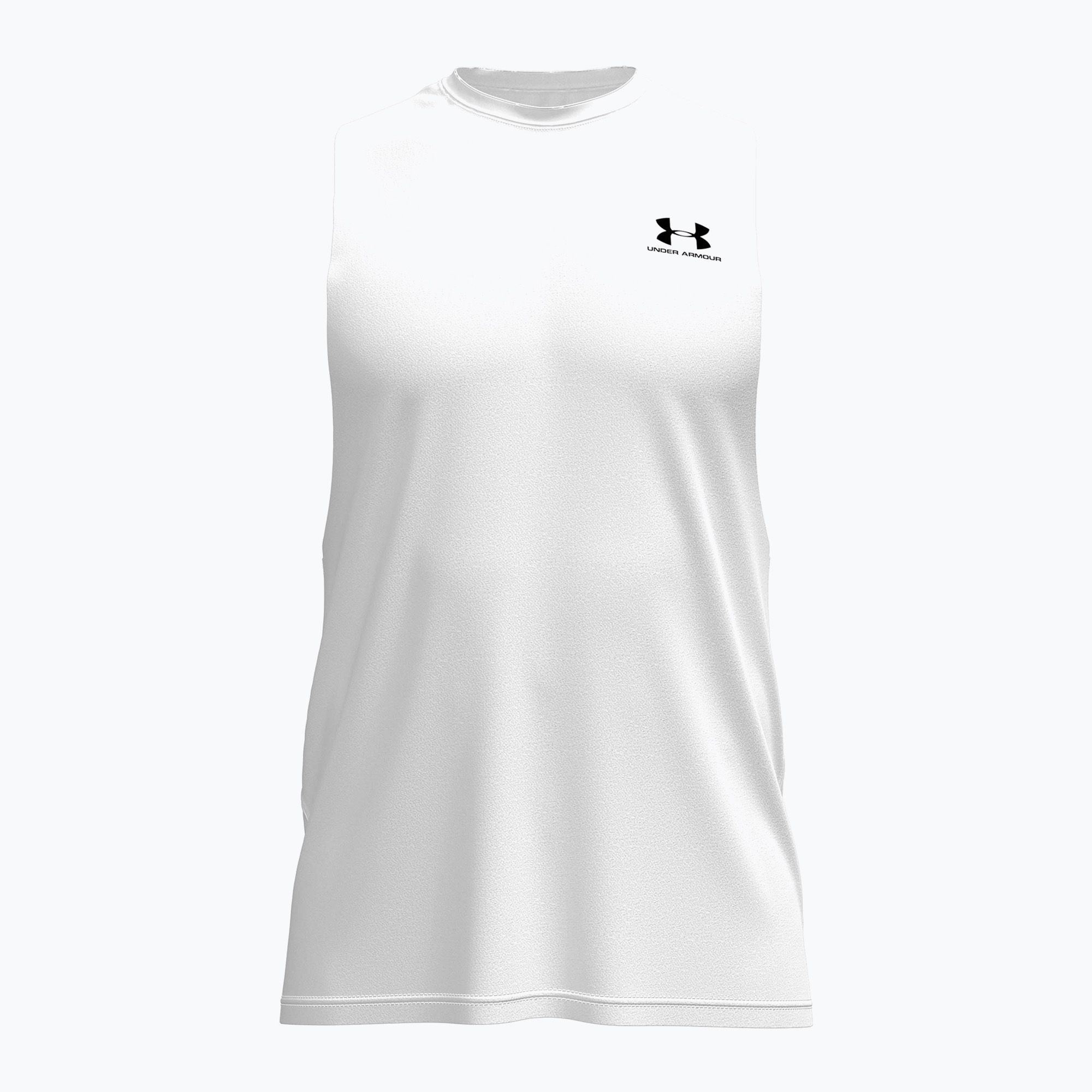 Férfi edző póló Under Armour Left Chest Cut Off Tank steel light ...