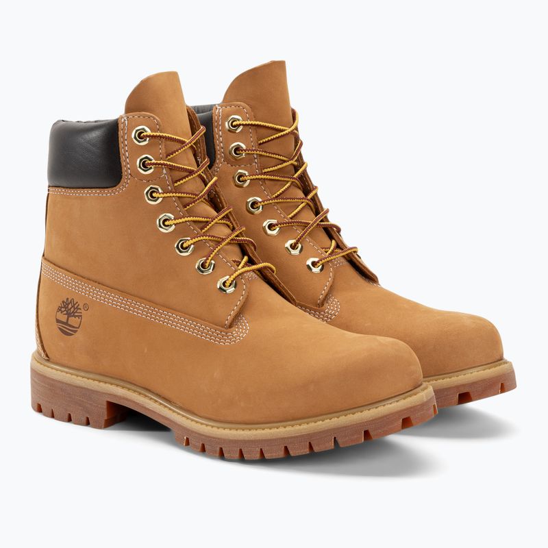 Férfi Timberland Premium 6 hüvelykes búza nubuk túrabakancsok 4