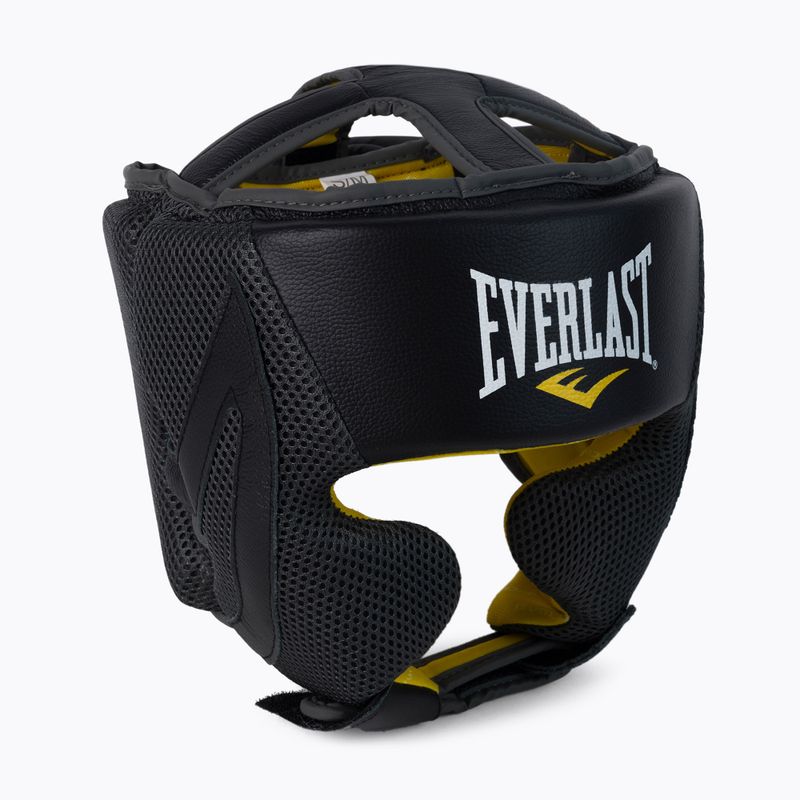 EVERLAST C3 Evercool Pro Prémium bőr bokszsisak fekete EV3711