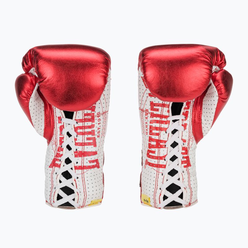 Boxkesztyű Everlast Fight Leather red 3