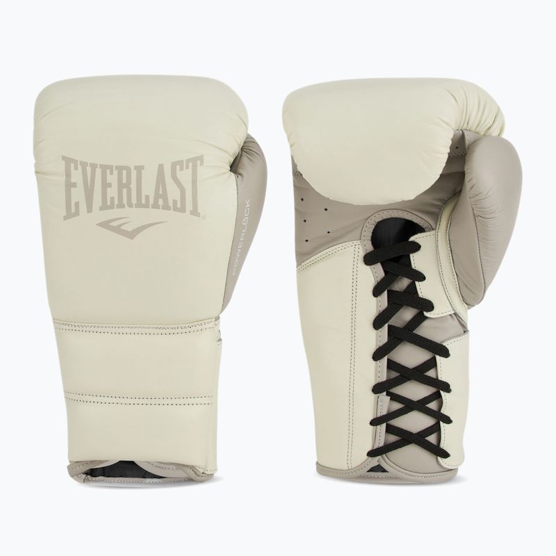 Boxkesztyű Everlast Powerlock 2 Laced Pro Training white
