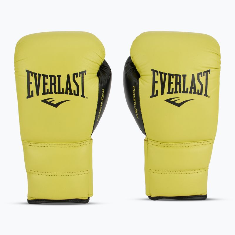 Boxkesztyű Everlast Powerlock 2 Laced Pro Training neon yellow 2