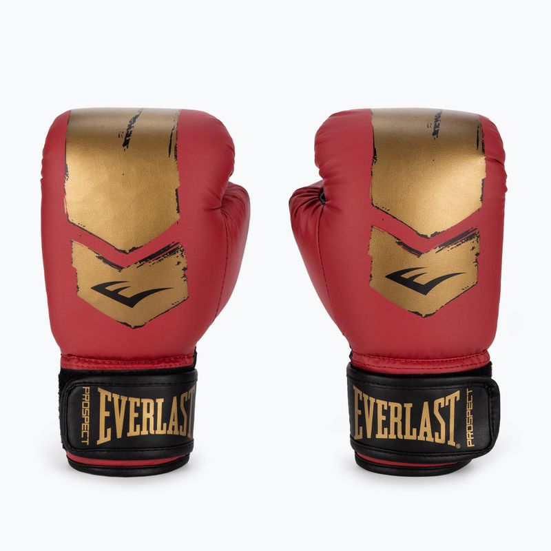 Everlast Prospect 2 piros/arany gyermek bokszkesztyűk EV4602 RED/GLD