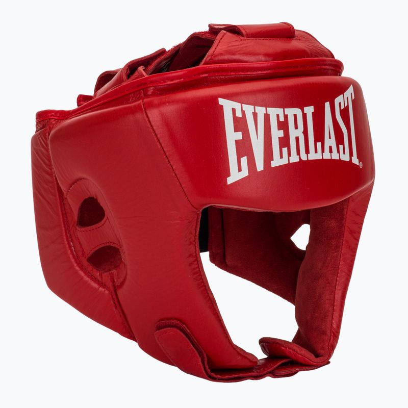 Bokszsisak Everlast amatőr versenyzői fejfedő piros