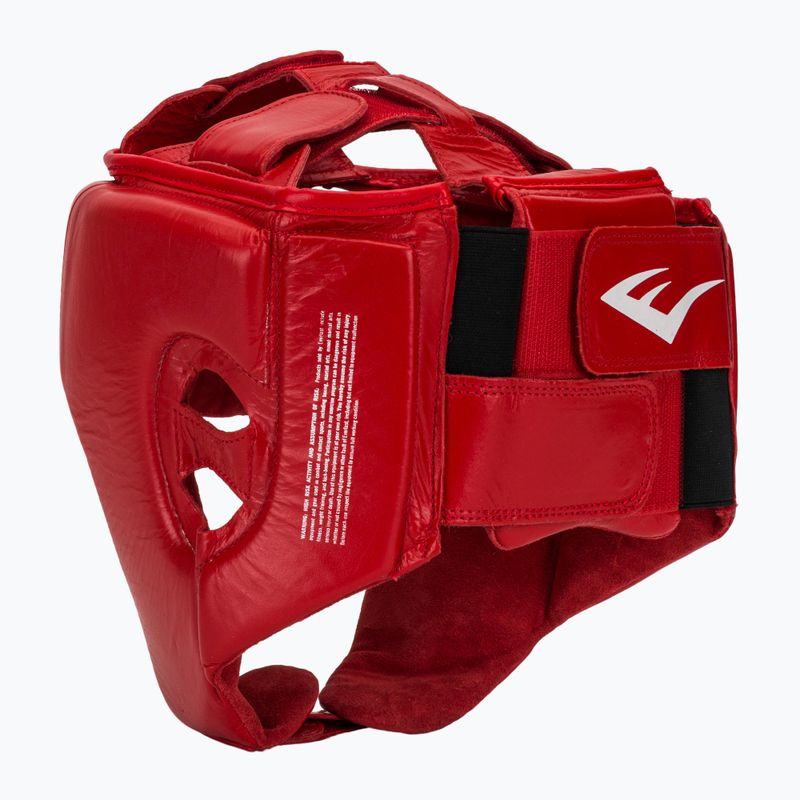 Bokszsisak Everlast amatőr versenyzői fejfedő piros 3