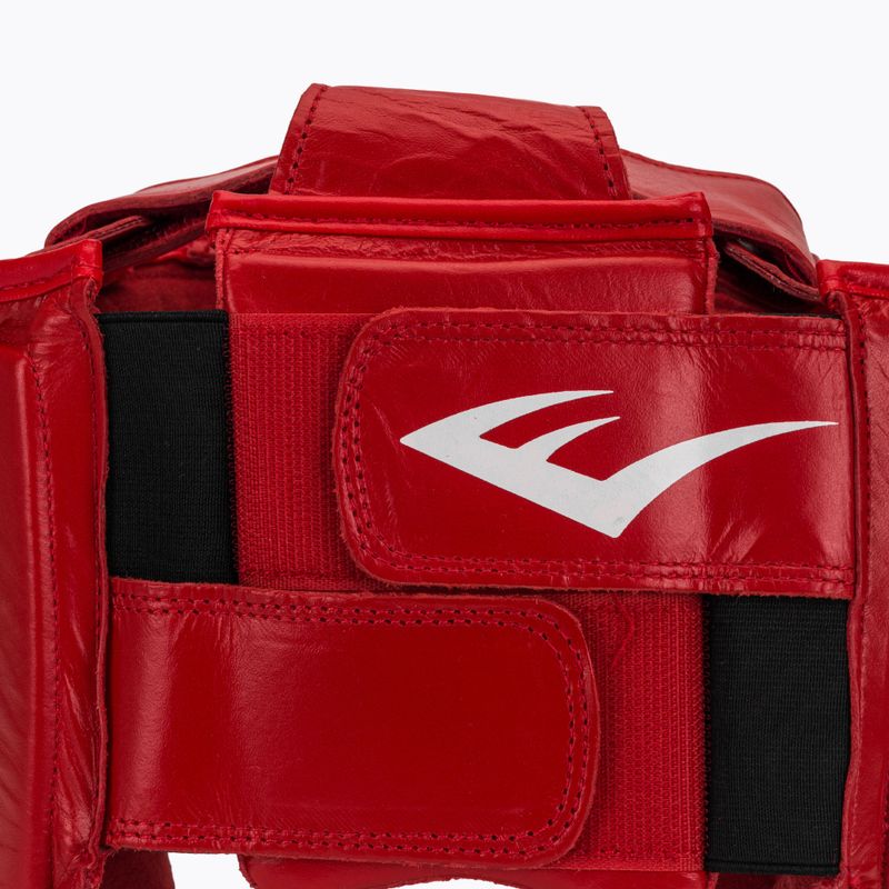 Bokszsisak Everlast amatőr versenyzői fejfedő piros 5