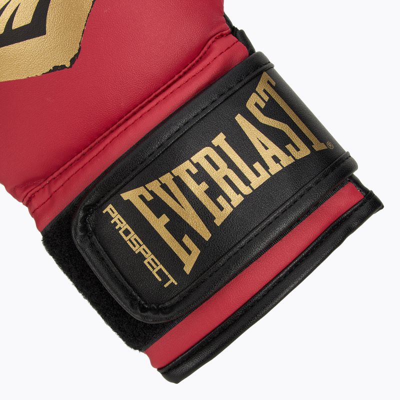 Everlast Prospect 2 boksz szett sisak + pajzsok + kesztyű piros/arany 7
