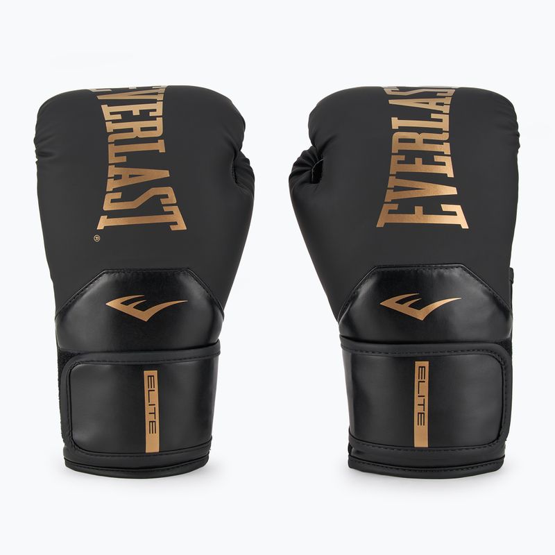 Boxkesztyű Everlast Pro Style Elite 2 black/gold 2