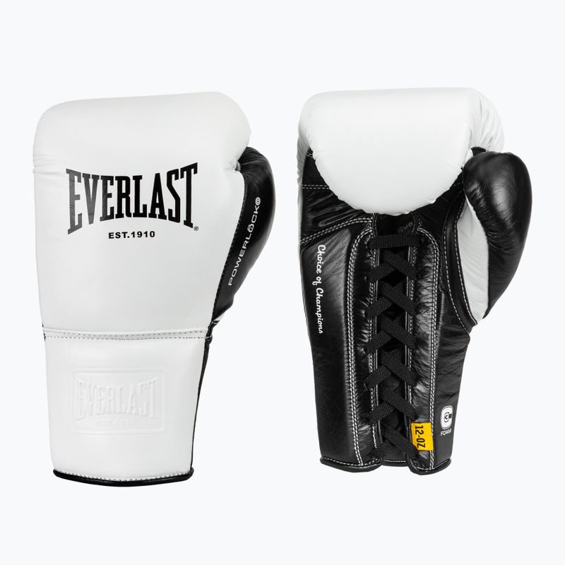 Boxkesztyű Everlast Powerlock Pro OG Laced white/black