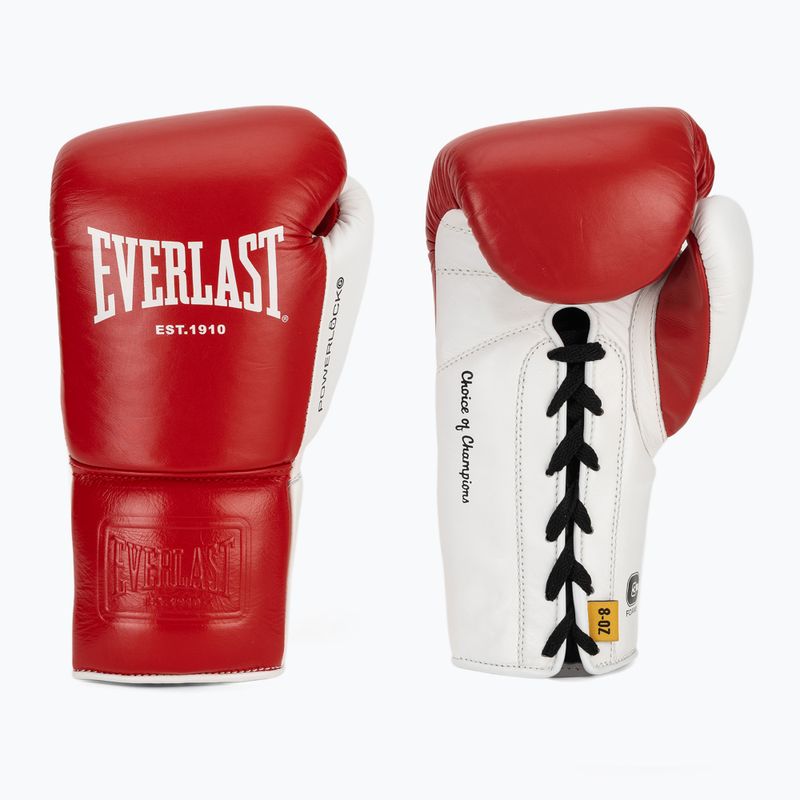 Boxkesztyű Everlast Powerlock OG Pro Fight red/white