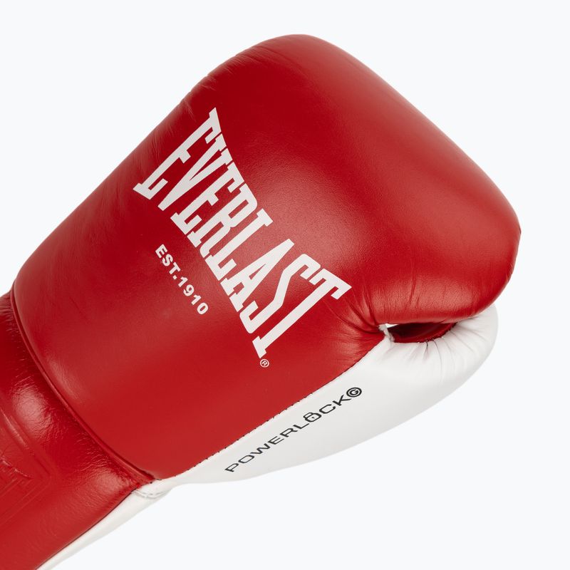 Boxkesztyű Everlast Powerlock OG Pro Fight red/white 5