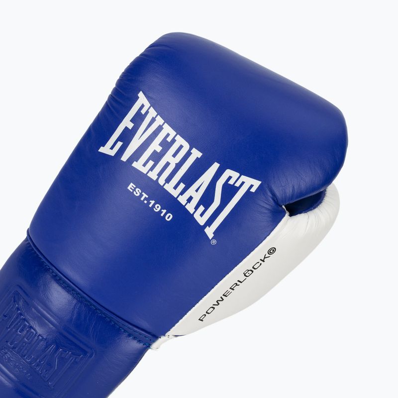 Boxkesztyű Everlast Powerlock OG Pro Fight blue/white 5
