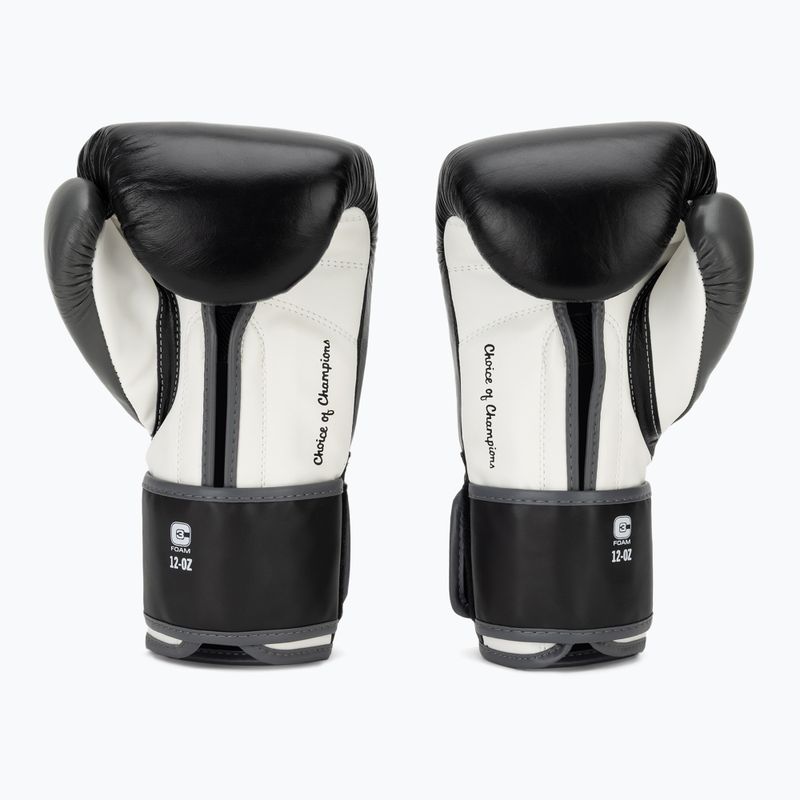 Bokszkesztyűk Everlast Powerlock OG H&L Leather Advanced Training black/white 3