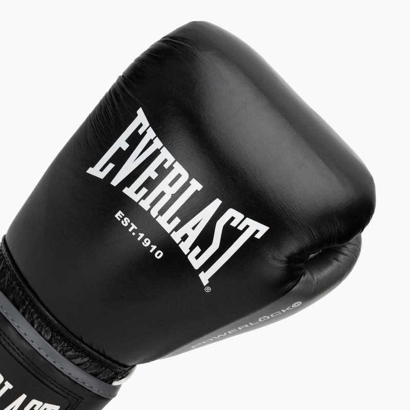 Bokszkesztyűk Everlast Powerlock OG H&L Leather Advanced Training black/white 5