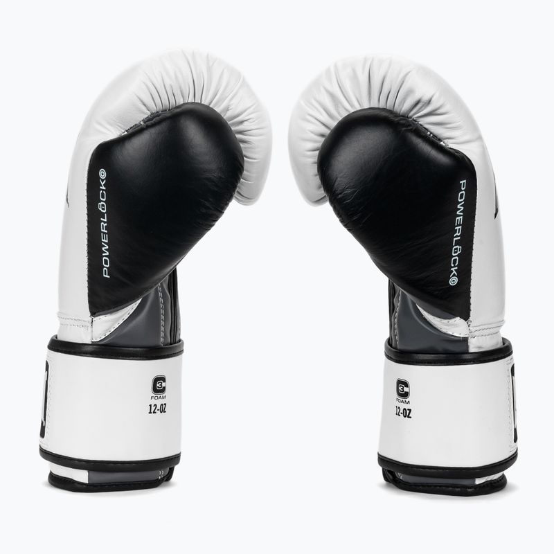 Bokszkesztyűk Everlast Powerlock OG H&L Leather Advanced Training white/black 4