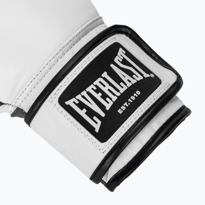 Bokszkesztyűk Everlast Powerlock OG H&L Leather Advanced Training white/black 5