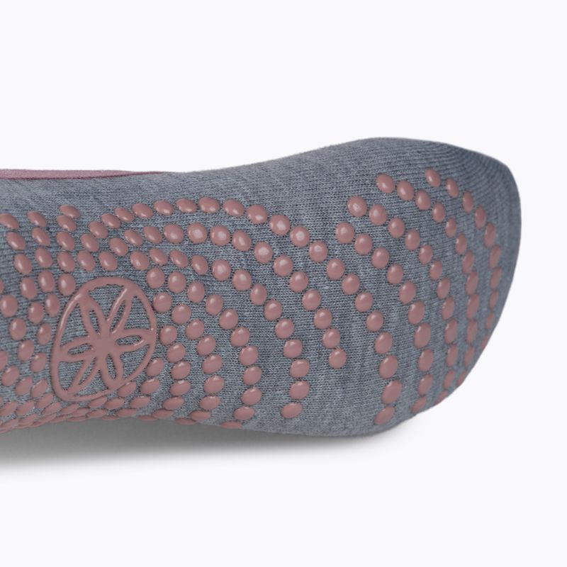 Női jógazokni Gaiam csúszásgátló szürke 63755 4