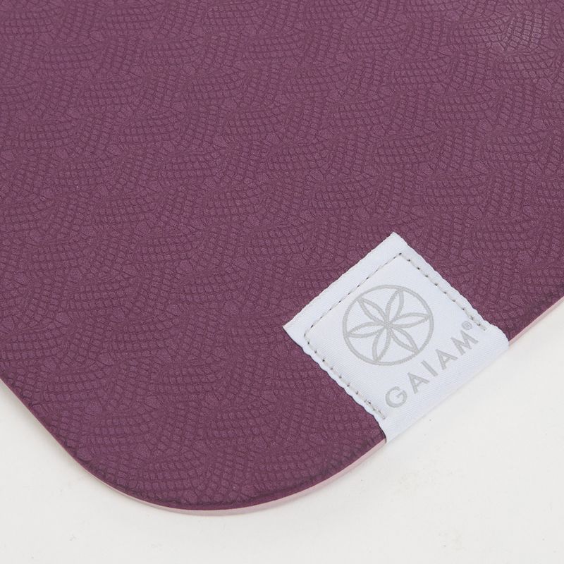 Jógaszőnyeg Gaiam TPE Blush Printed burgndy 3
