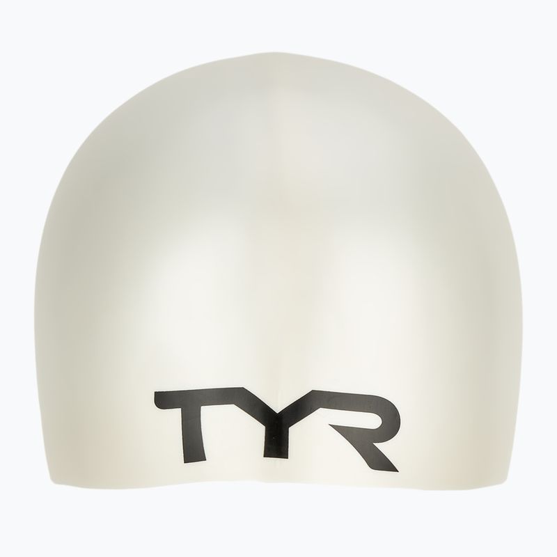 Gyermek úszósapka TYR Wrinkle-Free Silicone fehér